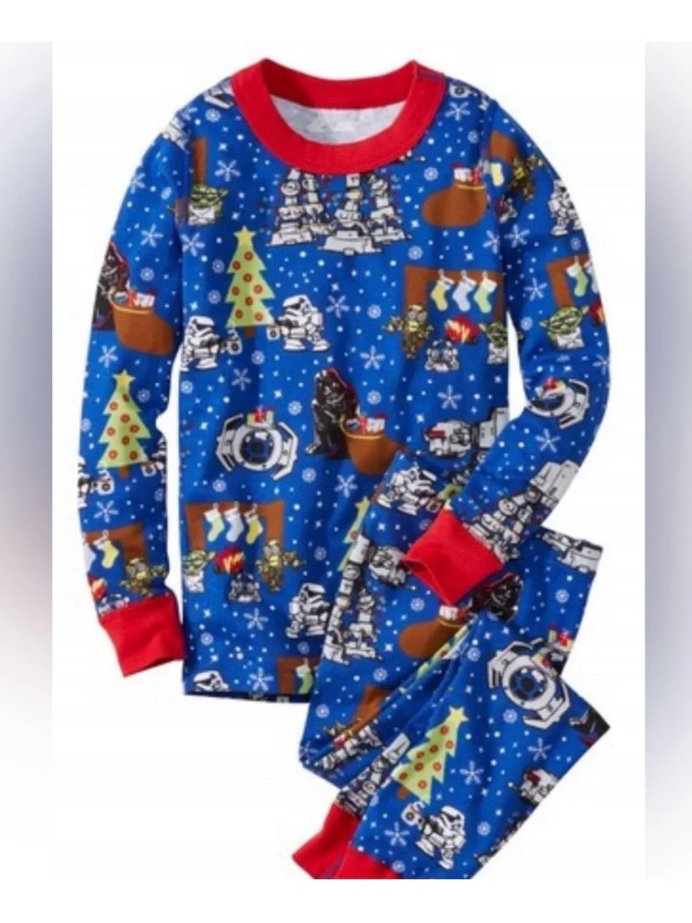 Hanna Andersson Star Wars Organic Cotton Christmas Pajama PJs Set Size 5